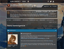 Tablet Screenshot of overlord-game.de
